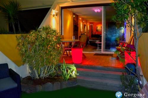Terrasse en soiree