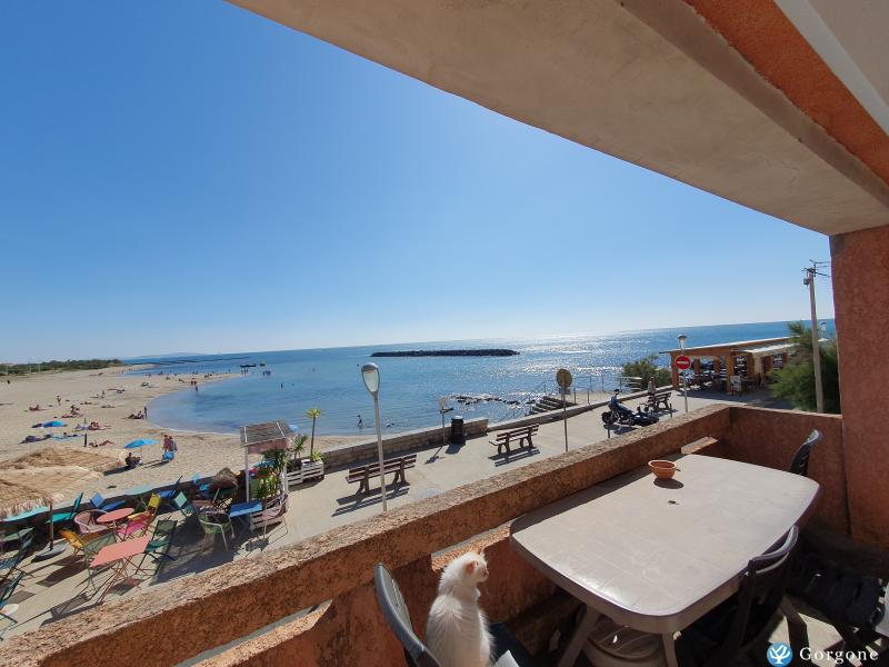 vue du balcon de la location maison du Cap d'Agde